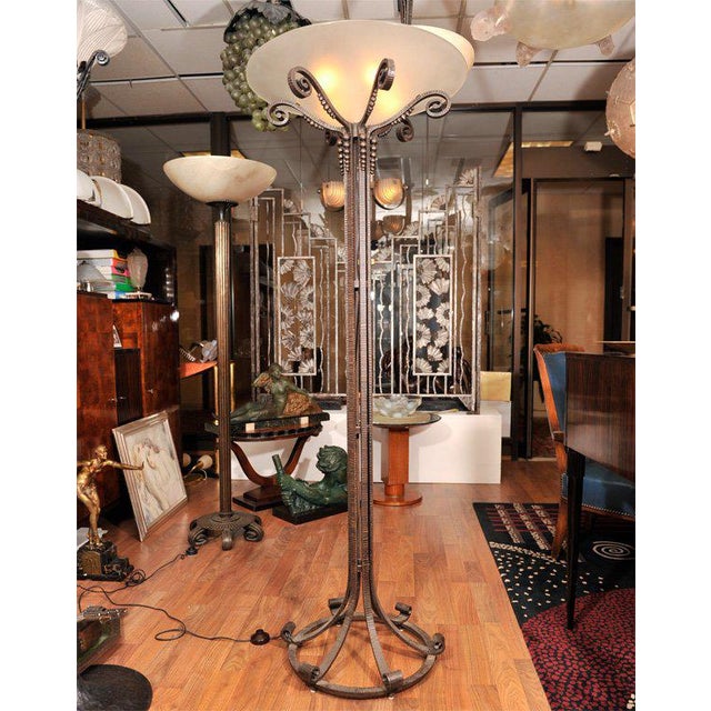 Art Deco Torchere Signed Maison Chairish