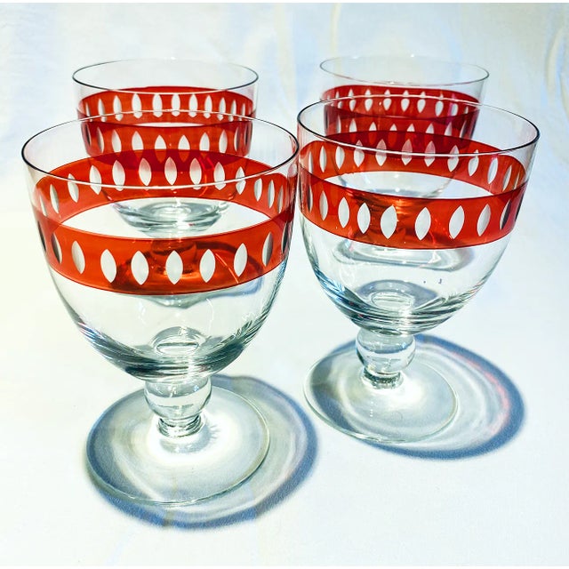 Made in Romania, these colorful art deco-style goblets are sure to add a bit of whimsy to your table. With their diamond-...
