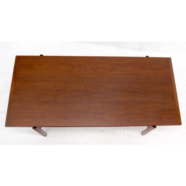 One Drawer Rectangle Shape Teak Danish Mid-Century Modern Coffee Table For Sale - Image 11 of 13