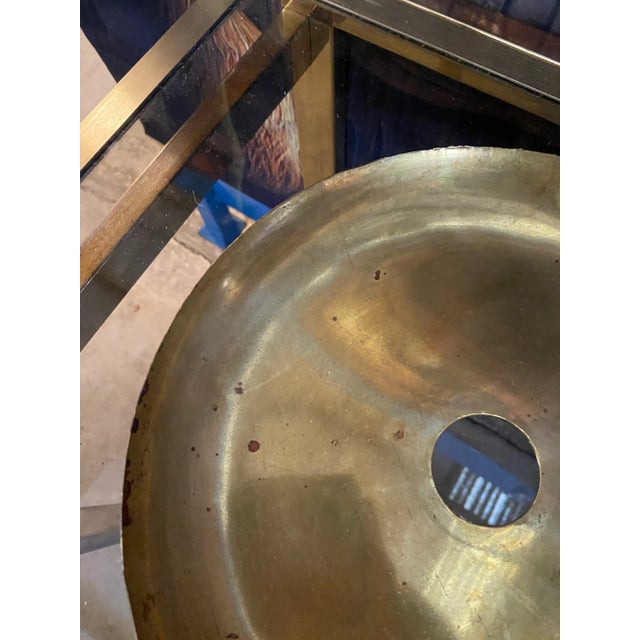 1970s Minimalist Brass Candle Holder For Sale - Image 4 of 8