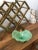 Mid-Century Modern Mid-Century Murano Minty Green Dish With Gold Foil Flecks Attributed to Saviati For Sale - Image 3 of 9