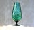 Vintage Green Hand-Blown Art Glass Vase with Textured Surface and Pedestal Base, 1960s For Sale - Image 13 of 13