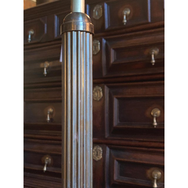 1940s Danish Art Deco Brass Floor Lamps - A Set of 2 For Sale - Image 11 of 18