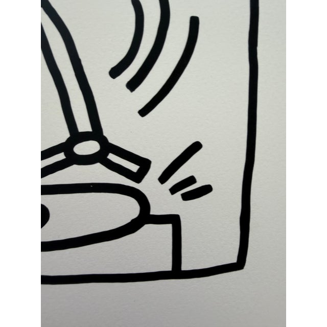 Keith Haring (1958-1990), Dj 84, 1983, Copyright Keith Haring Foundation, Licensed by Artestar New York, Printed in the Uk For Sale - Image 6 of 10