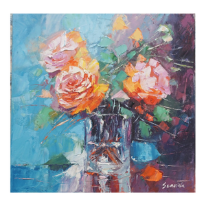 Original Oil Painting, Flowers