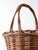 Vintage Rustic Woven Willow Basket With Handle For Sale - Image 9 of 13