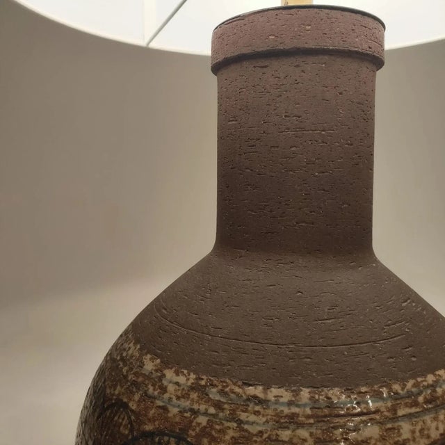 Spanish Aso Ceramic Table Lamp, 1960s For Sale - Image 4 of 11