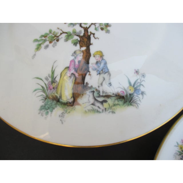 Mid-Century Modern Royal Worcester Watteau Pattern Service Pieces -A Group of 5 For Sale - Image 3 of 8
