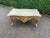 1940s Italian Baroque Rococo Gold Beech Marble Coffee Table 1pc For Sale - Image 4 of 11