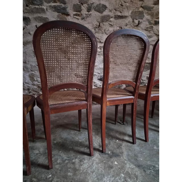 Antique Louis XVI Cane Dining Chairs, 1890s, Set of 6 For Sale - Image 12 of 18