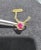 Oval Ruby Diamond Vintage Statement Ring, Size 6.75 For Sale - Image 4 of 4