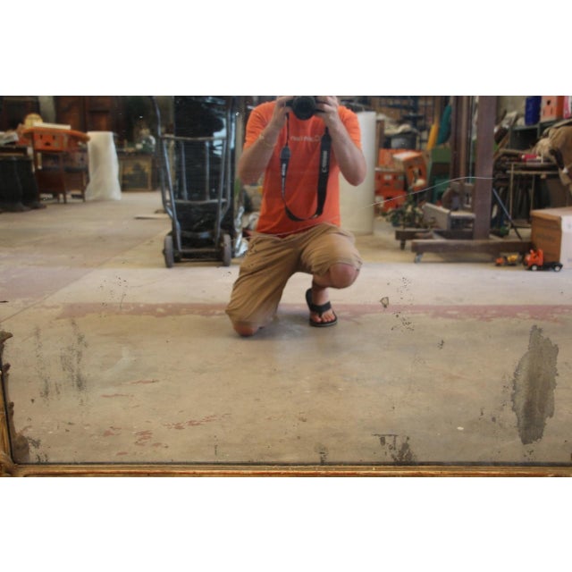 Large Giltwood Mirror, 19th Century For Sale - Image 11 of 13