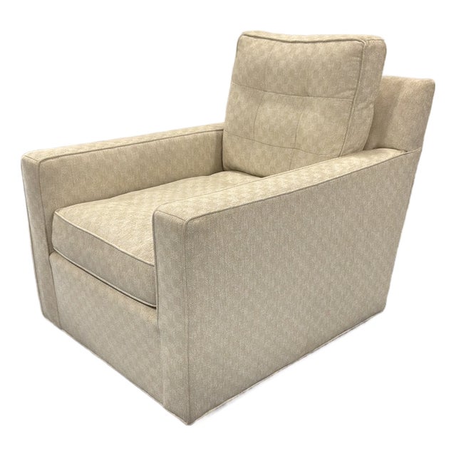 Theodore Alexander Swivel Trac Arm Chair For Sale