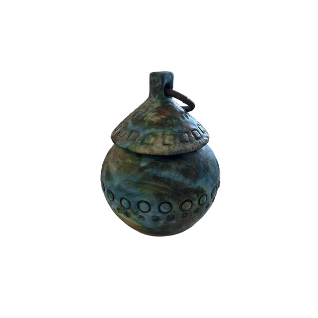 Mid-Century Modern Alvino Bagni Ceramic Urn With Top From His “Sea Garden Collection For Sale - Image 3 of 8