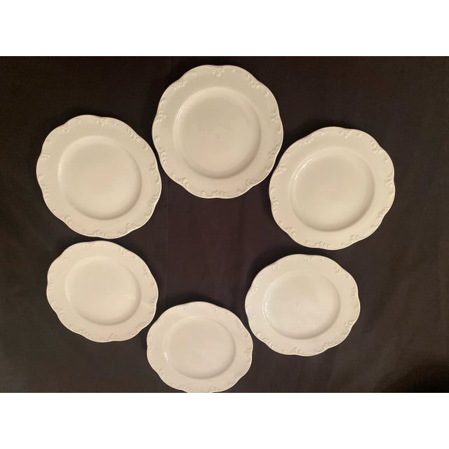Vintage Rosenthal Classic Rose White Monbijou Bread, Dessert, Appetizer- Set of 6 Plates Mint Condition For Sale - Image 12 of 12