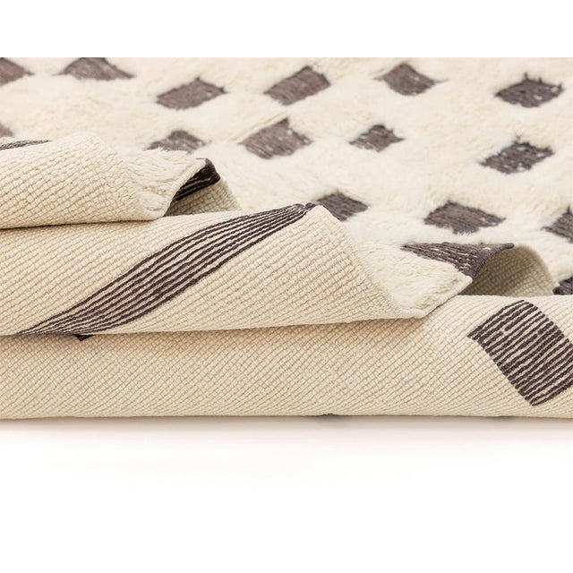 Textile Hand-Knotted Wool Rug by Azele Studio For Sale - Image 7 of 10