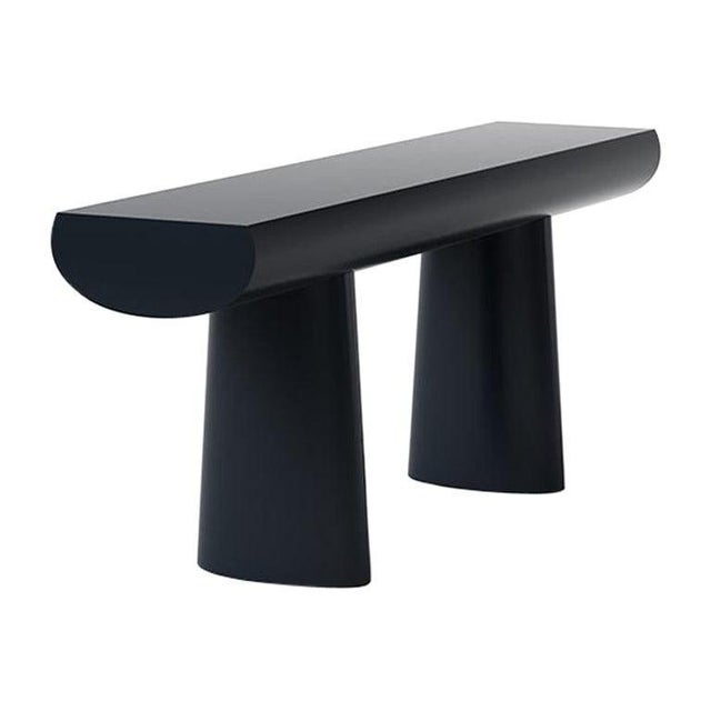 Wood Console Table in Midnight Blue Color by Aldo Bakker for Karakter For Sale - Image 15 of 15