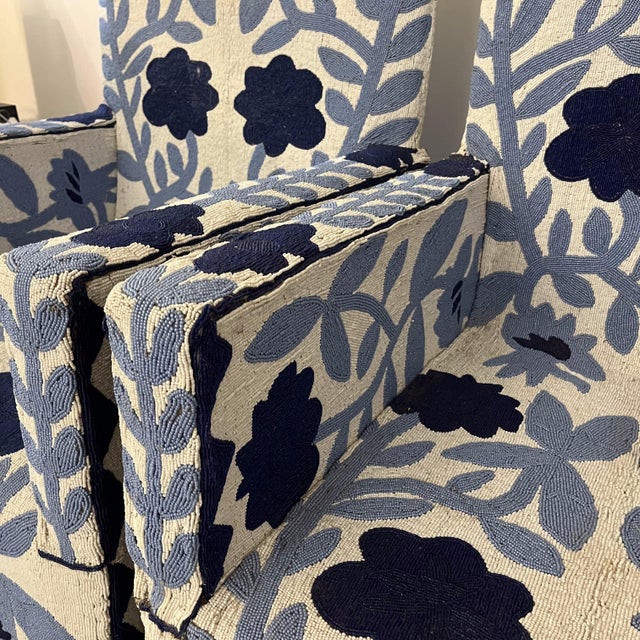 Hand Beaded Chairs - Set of 2 For Sale In Miami - Image 6 of 10