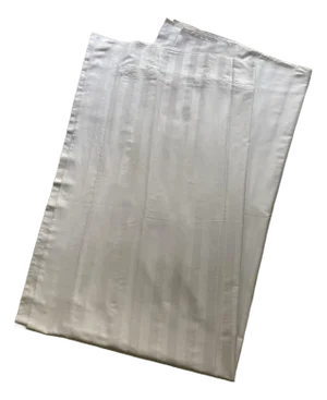 Sferra Italian Made King Duvet Cover White on White Shadow Stripe