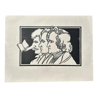 Schindehütte Albert, Even with Brothers Grimm Krause's Fairy Tale, 1996, Woodcut For Sale