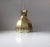 Gold Vintage Danish Brass Pendant Lamp from Coronell Elektro, 1970s For Sale - Image 8 of 8