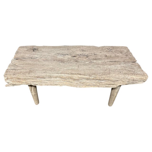 Andrianna Shamaris St. Barts Teak Wood Coffee Table or Bench For Sale - Image 15 of 18