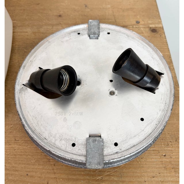 Vintage Wall Light in Milk Glass, 1970s For Sale - Image 10 of 15