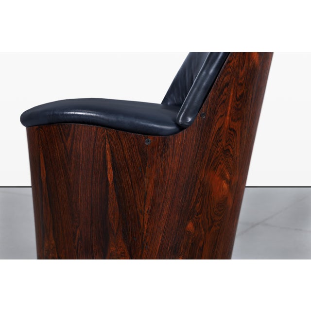 Mid-Century Modern Brazilian Rosewood Dining Table & Chairs by Plycraft For Sale - Image 10 of 16