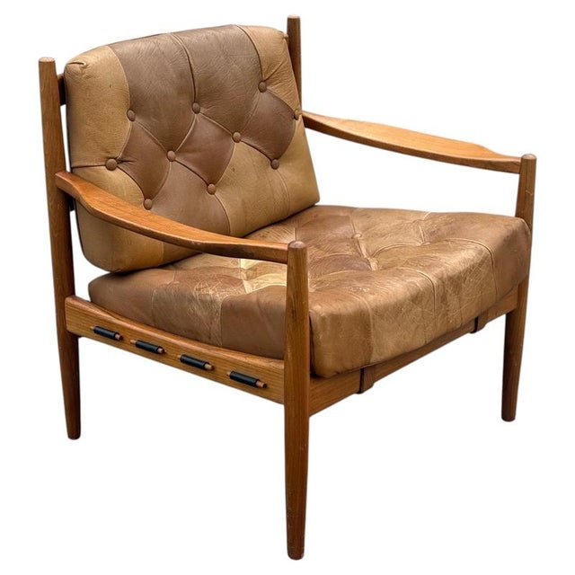 Vintage Teak Läckö Lounge Chair by Ingemar Thillmark for Ope Möbler, Sweden, 1960s For Sale - Image 9 of 9