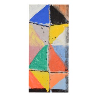 Wolff Mirus, Abstraction, 1985, Gouache & Mixed Media For Sale
