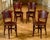 Antique Embossed Bentwood Chairs, 1900, Set of 4 For Sale - Image 6 of 6