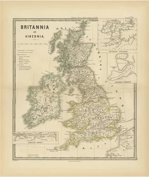 Ancient Cartography of Britannia and Hibernia, 1880