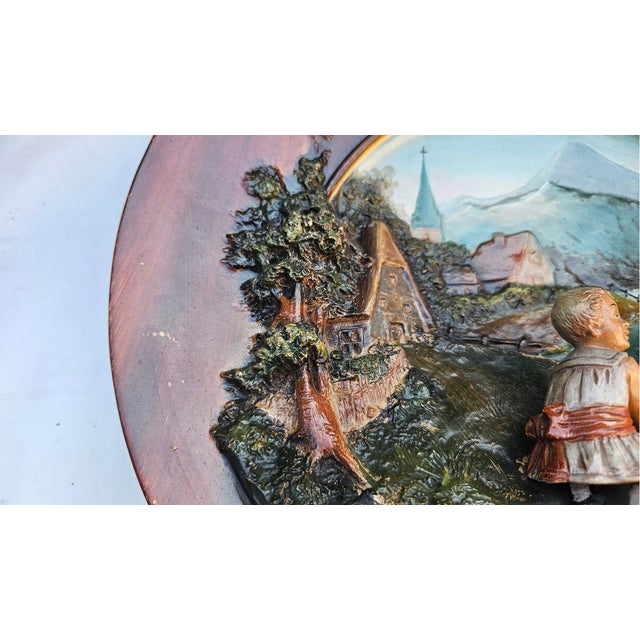 Ceramic DEP, Bas-Relief Plaque, 1920s, Terracotta For Sale - Image 7 of 13