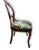 Wood Late 19th Century The Jade Aviary Chair and Ottoman | the Verdant Society Collection For Sale - Image 7 of 12