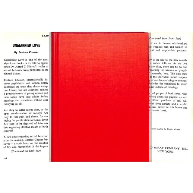 Traditional "Unmarried Love Sexual Wisdom for the Single" 1965 Chesser, Eustace For Sale - Image 3 of 5