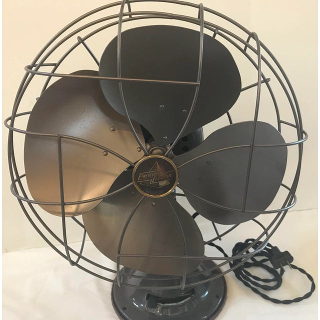 Fully restored Emerson 77646-SL three speed, oscillating electric fan. Completely rewired and balanced. Nice vintage...