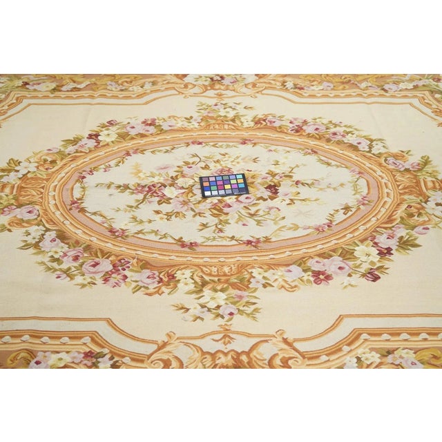 Textile Aubusson Rug 6' X 9' For Sale - Image 7 of 8
