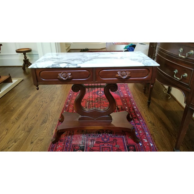 Mid 20th Century Attributed Pelham, Shell Leckie Italian Marble Top