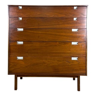 Mid Century Modern George Nelson Style Tall Dresser by Bassett For Sale