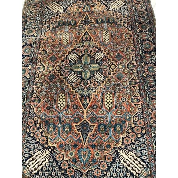 Antique Persian Mohtasham , 4'4" X 6'7" For Sale In New York - Image 6 of 11