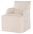 Tara Shaw for Century Furniture Stefano Skirted Chair - Taupe Suede For Sale In Charlotte - Image 6 of 6