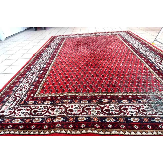 1970s Handmade Vintage Indian Seraband Rug 5.7' X 7.8' For Sale - Image 4 of 13