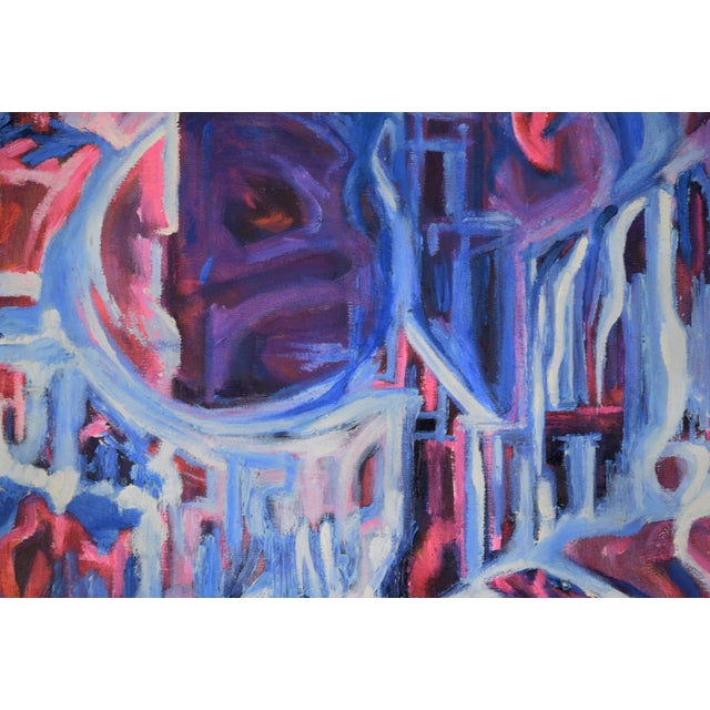 "Visions of the Metropolis" - Original Surrealist, Oil on Canvas by Travis Flack For Sale - Image 4 of 7