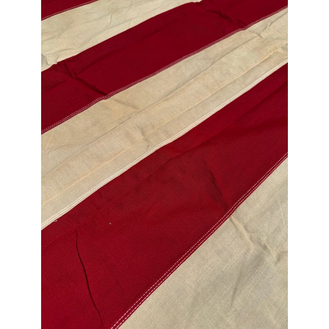 Large Antique 48-Star American Flag in Heavy Canvas, Sewn Stars & Stripes, Wwi–wwii Era 5.8 Ft X 8.6 Ft For Sale In Los Angeles - Image 6 of 6
