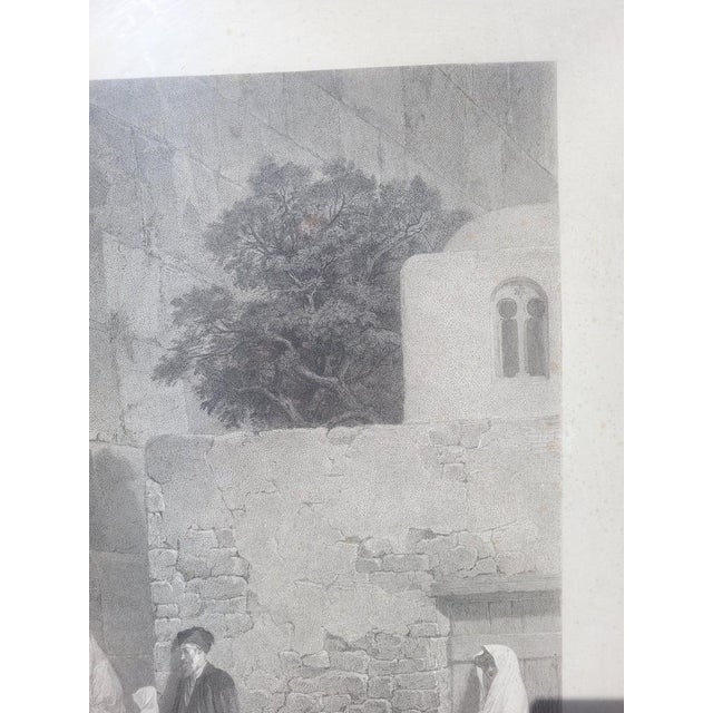 Alexandre Bida, The Jews in Front of the Solomon Wall, Engraving, 19th Century, Framed For Sale - Image 5 of 18