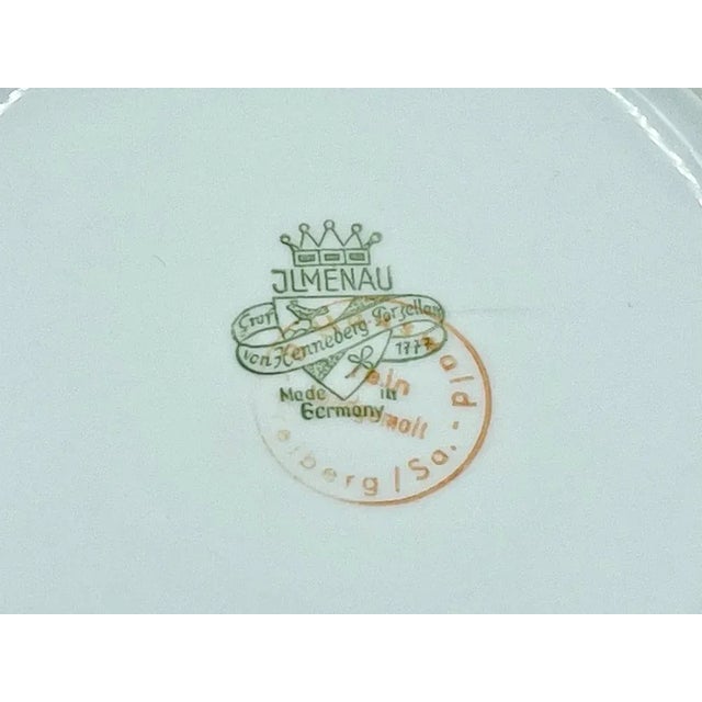 German New Look Porcelain Plate from Ilmenau Graf Von Henneberg, 1960s, in Flawless conditions. Designed 1960 to 1969