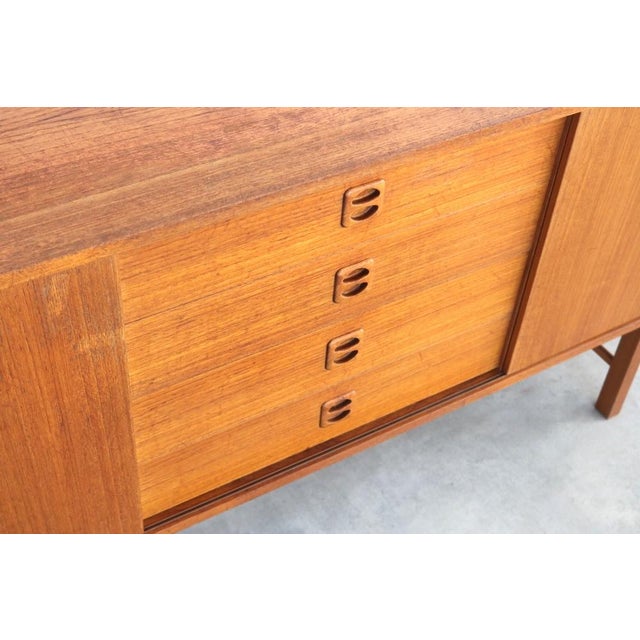 Vintage Swedish Sideboard in Teak, 1960s For Sale - Image 9 of 11