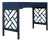 Chippendale Writing Desk - Navy For Sale