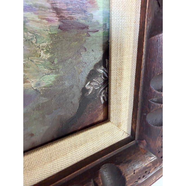 1960's Mid-Century Wine & Fruits Oil Painting on Masonite Board – Framed For Sale - Image 13 of 15