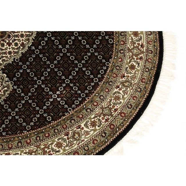 Vintage 20th Century Indian Wool Indo Tabriz Rug, 1980s For Sale - Image 10 of 11